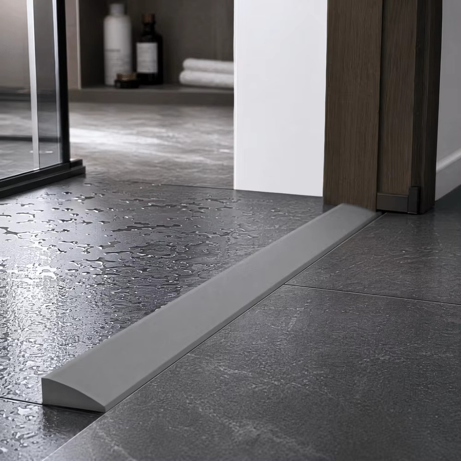 Selbstklebender Silikon-Steigstreifen für Saugroboter als Wasserbarriere und Türschwellenmatte, Weiß, Länge: 100 cm - Bild 3