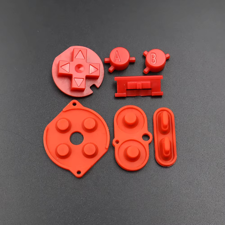Ersatz-Tastenkit für GBC-Controller mit A B D-Pad und EIN/AUS-Taste inklusive leitfähigen Gummitasten - Bild 2