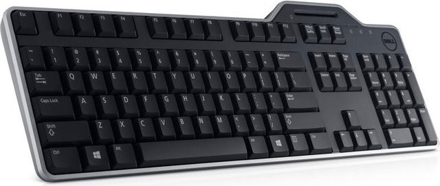 Dell KB813 Smartcard Tastatur USB QWERTY US International Schwarz - Bild 1