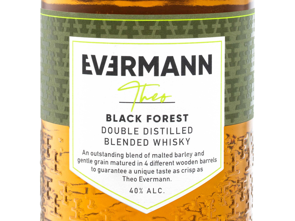 Evermann Theo Black Forest Blended Whisky 0,7 l - Bild 2