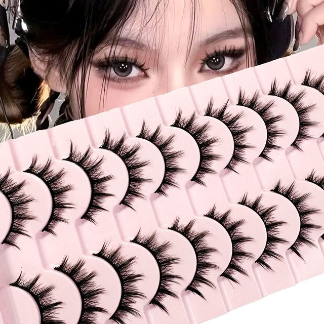 LYBCG Mange Lashes 3D-Katzenaugen-Wimpern, 10 Paar, Unisex - Bild 1