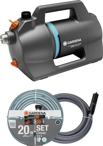 GARDENA Gartenpumpen-Set 5200 Silent in Grau mit Edelstahl-Elementen und 5.300 l/h Förderleistung - Bild 1