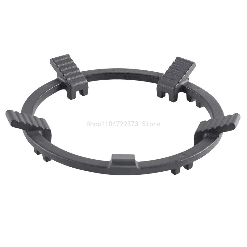 Atkamer Universal Gasherd Topfgestell aus Gusseisen mit Sechs-Zahn-Design in Schwarz - Bild 5