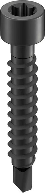 GS Terrassen Bohrschraube für Dielenclips aus Metall, Schwarz, 100 Stück, Durchmesser: 4,2 mm, Länge: 28 mm - Bild 1