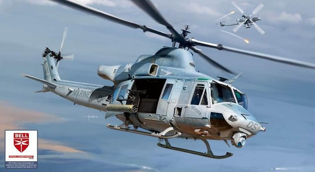 Academy USMC UH-1Y Venom, Fahrzeug, Kunststoff, Grau - Bild 1