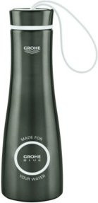 Grohe Trinkflasche Blue in Anthrazit mit Schlaufe, 450ml - Bild 1