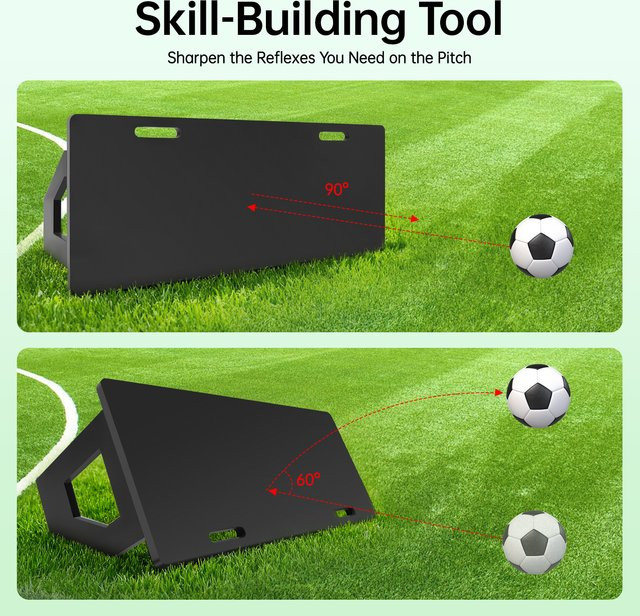 HUOMMG Fußball-Rebounder, tragbar, Prallwand - Bild 1