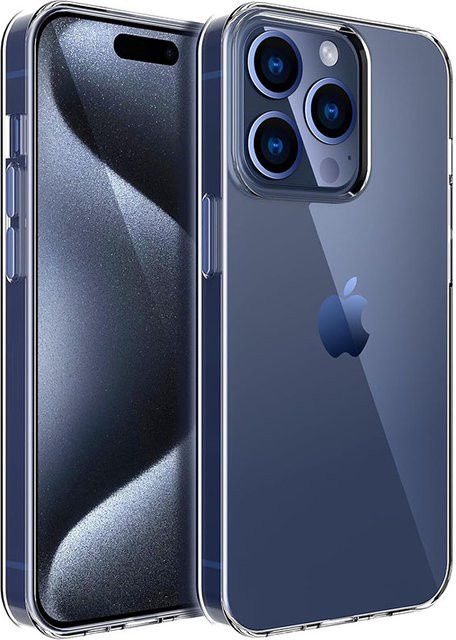 Ricestate Ultradünne Silikonhülle für iPhone 11 bis 16 Pro Max in Transparent - Bild 1