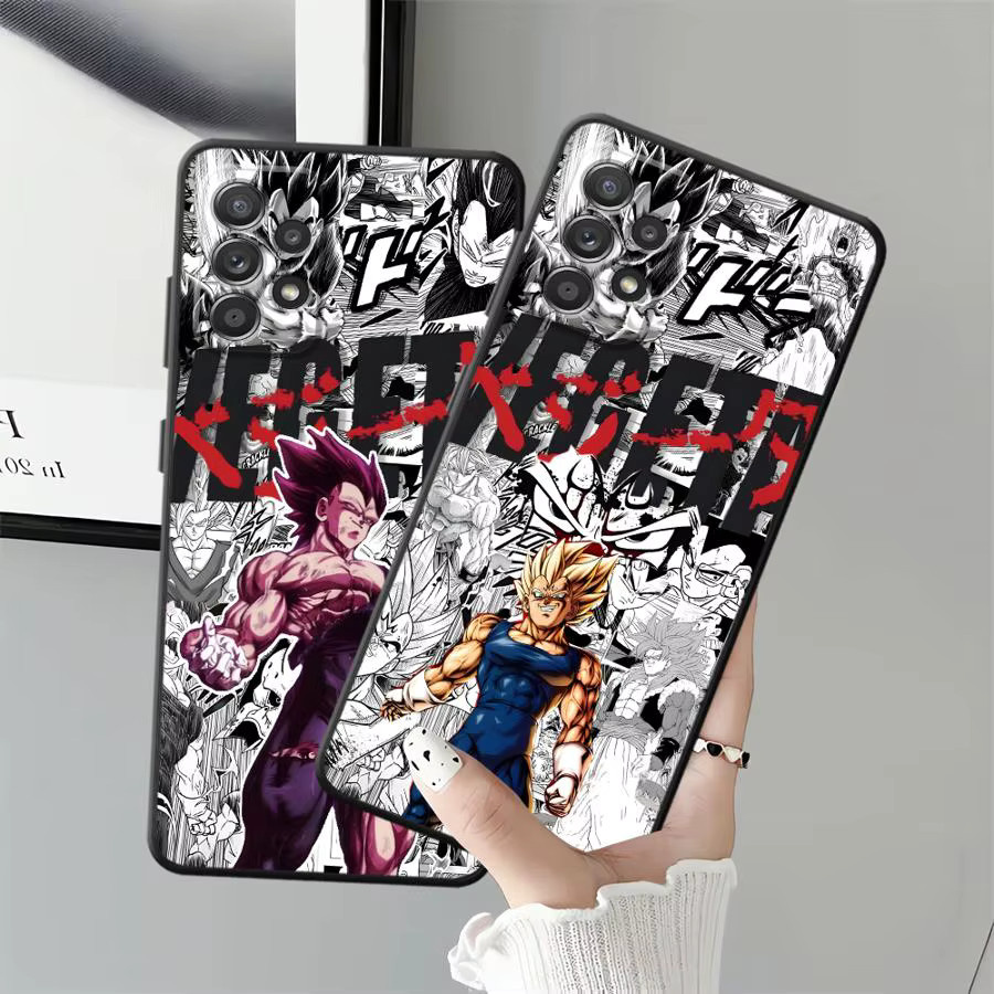 Dragon Ball Comic Vegeta Handyhülle aus weichem Material in Schwarz für Samsung Galaxy A-Serie (A22, A23, A24, A25, A26, A32, A35, A36, A41, A52, A53, A55, A71, A72) - Bild 3