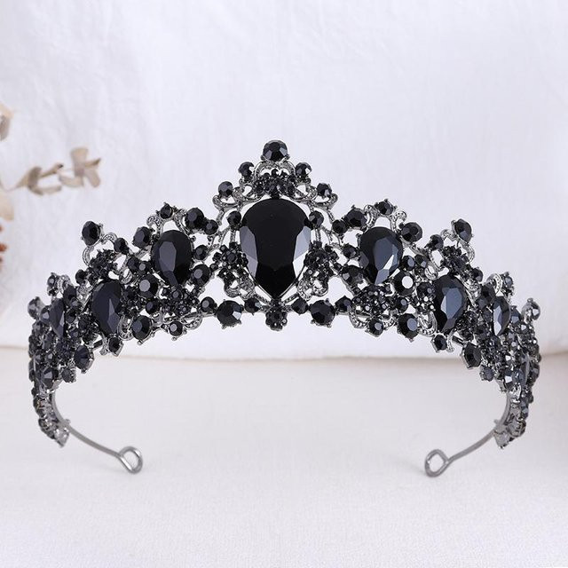 Wucifang Jewelry Brautkrone, Goldene Krone, Strass, Damen - Bild 1