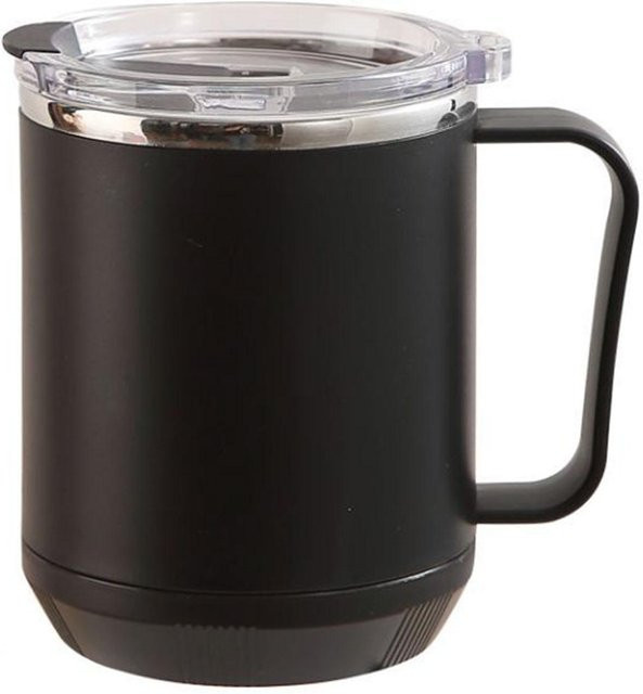 OutsideWorld Kaffeebecher aus Edelstahl mit 460 ml Volumen in Schwarz, auslaufsicher und tragbar für Outdoor-Aktivitäten - Bild 1