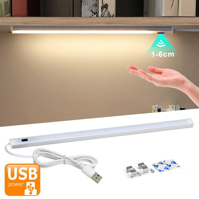 PARKSON RGB LED Streifen mit Motion Sensor und USB-Anschluss, Multicolour Schreibtischlampe für Küche und Schrankunterbeleuchtung - Bild 1