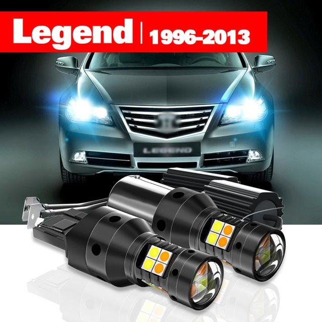 LECIBUBI LED Dual-Mode Blinker und Tagfahrlicht DRL Set für Honda Legend 1996-2013, 2 Stück, Schwarz - Bild 1