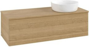 V&B Waschtischunterschrank Antao ohne Frontstruktur in Honig Eiche, B/T/H: 120 x 36 x 50 cm - Bild 1