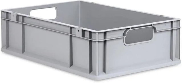 PROREGAL Eurobox Nextgen Economy Transportbox mit Griffen, Grau, H x B x T: 17 x 40 x 60 cm, 34 Liter - Bild 1
