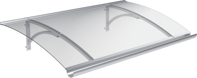 Powertec Garden Vordach aus Polycarbonat, Transparent, B: 150 cm, T: 90 cm - Bild 1