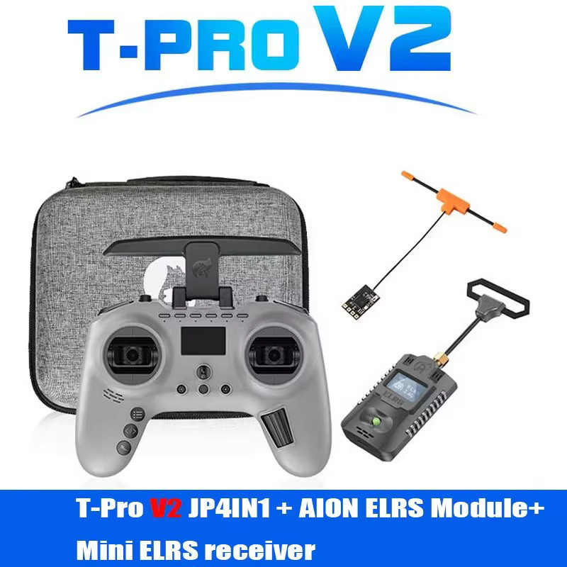 Jumper T Pro V2 Radio Controller mit internem 2,4G 1000mW ExpressLRS ELRS JP4IN1 Modul, Hall Sensor Gimbals, EdgeTX/OpenTX, Grau - Bild 3