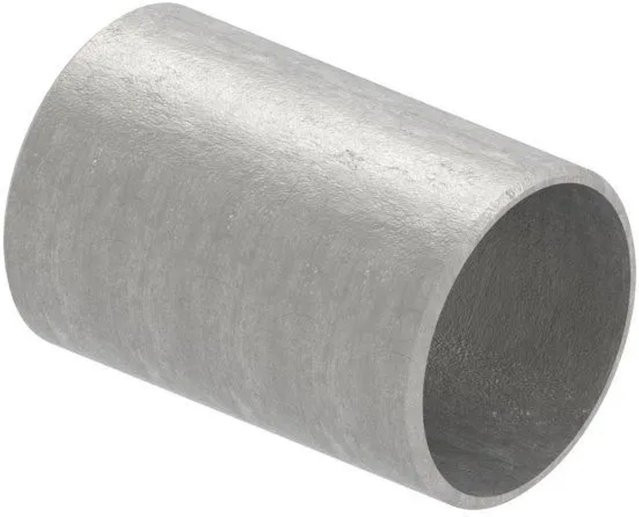 FeNau Rohrverbinder aus V2A Edelstahl in Silber für Rohr Ø 48,3 x 2,0 mm, Länge: 65 mm, ohne Mittelsteg - Bild 1