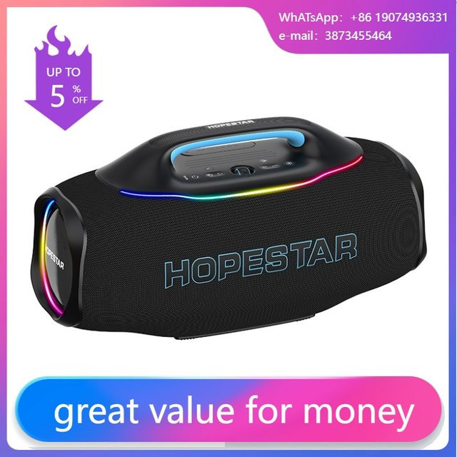 HOPESTAR A95 Tragbarer Bluetooth-Lautsprecher mit 580W, UHF-Funkmikrofon, 40000mAh Akku und RGB-Licht in Schwarz oder Grün - Bild 1