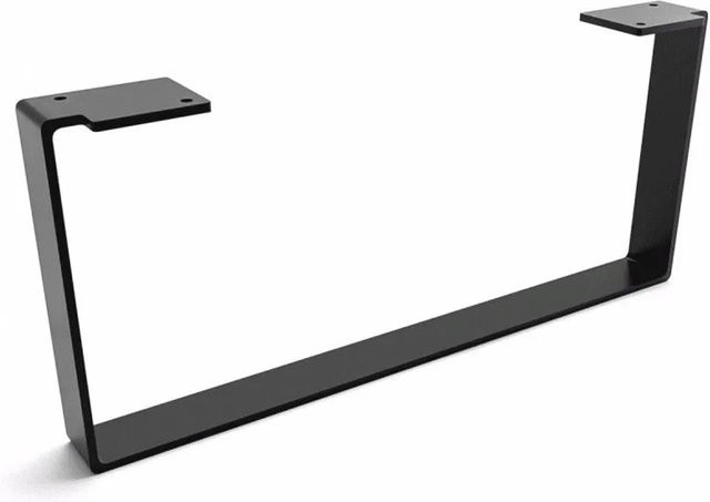 HEVVA Möbelbein LUXEMBURG Schwarz, Höhe: 20 cm, Tiefe: 45 cm - Bild 1