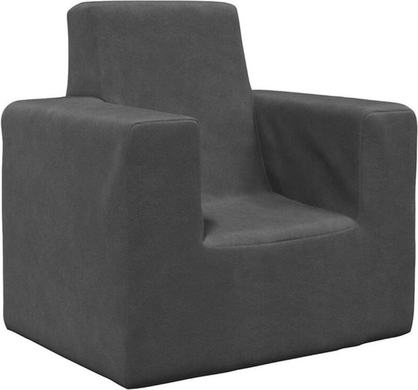 Kindersofa Vidaxl aus weichem Plüsch in Anthrazit - Bild 1