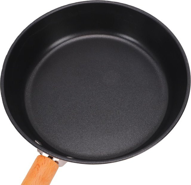 KaiSai Outdoor-Pfanne aus Edelstahl mit Holzgriff in Schwarz, Durchmesser: 35,5 cm - Bild 1