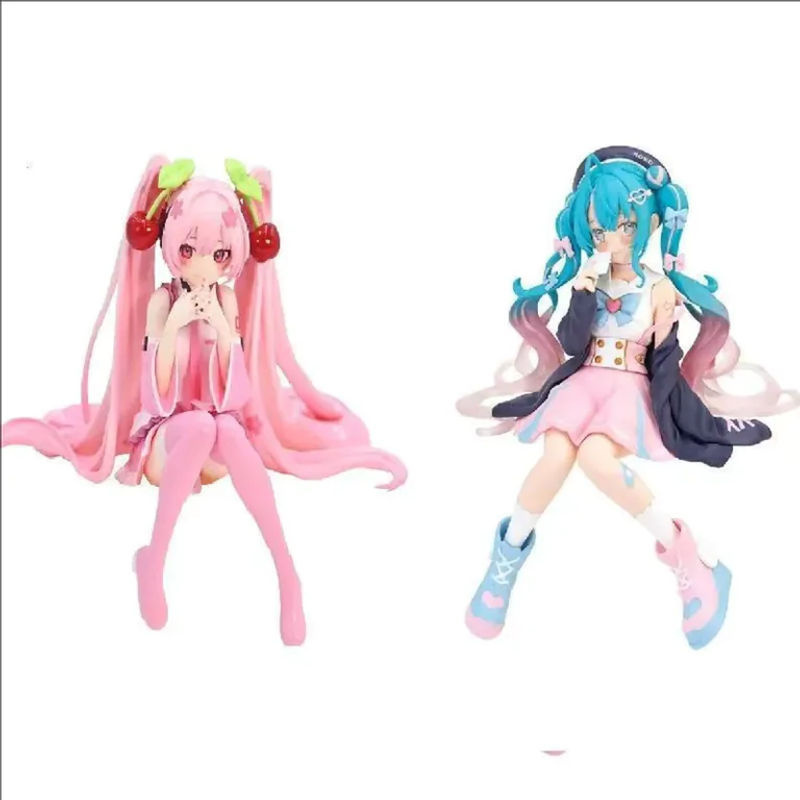 Bandai Katzenohren Erstlings-Soundfigur im Anime-Stil, rosa Dekoration aus Kunstharz - Bild 2