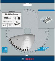 Bosch Kreissägeblatt Standard für Aluminium für Akkusägen, Durchmesser: 150 mm, Bohrung: 10 mm, 52 Zähne - Bild 2