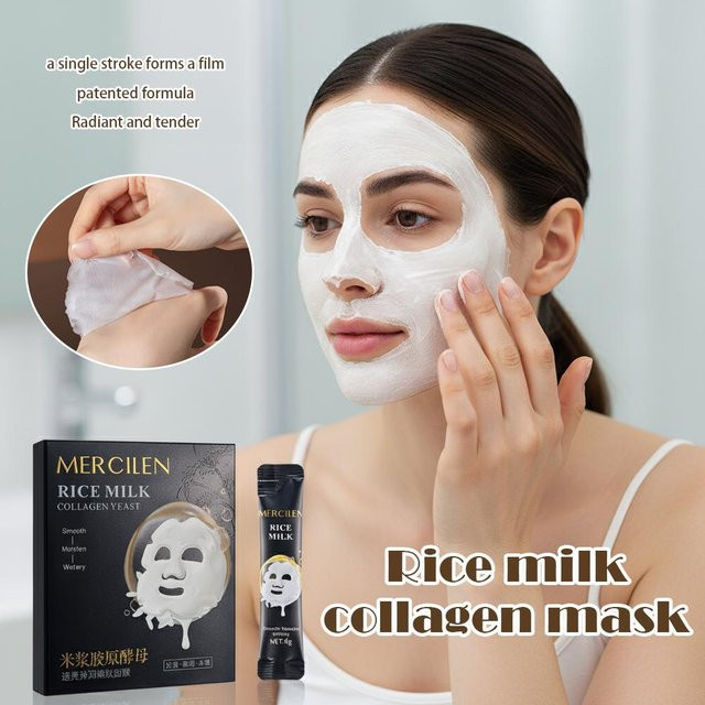 Mercilen Reismilch-Kollagen-Maske, abziehbare Gesichtsmaske - Bild 1