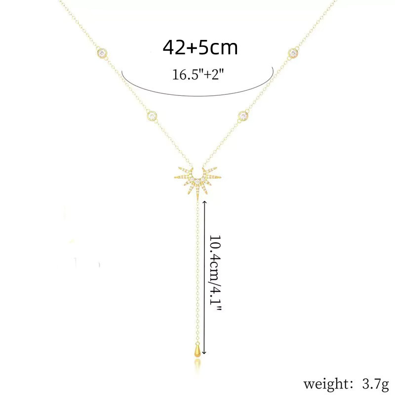 RINHOO FRIENDSHIP Halskette, Gold, Zirkonia, Damen, Vintage - Bild 4