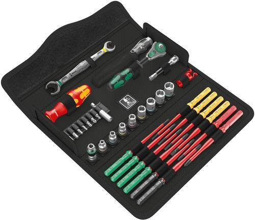 Wera Kraftform Kompakt W 1 Werkzeugset 35-teilig in Schwarz mit 1/4 Zoll Aufnahme - Bild 1