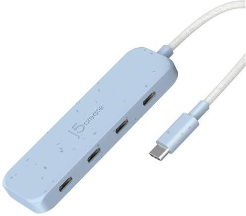 j5create JCH345EC-N USB-C Hub mit 4 USB 3.2 Gen 2 Ports in Cyan/Türkis - Bild 1