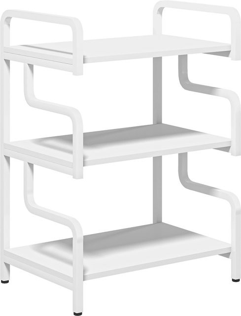 HOMCOM Druckerständer mit 3 Ebenen und Stauraum für Homeoffice und Arbeitszimmer, Weiß, B/T/H: 55 x 40 x 77 cm - Bild 1