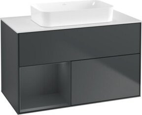 V&B Waschtischunterschrank Finion Wandbeleuchtung in lackierter Ausführung, Breite: 100 cm - Bild 1