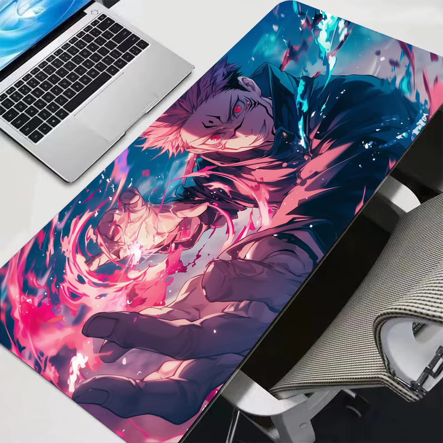 Bandai Mauspad XXL S-Sukuna Jujutsu Kaisen Design, rutschfeste Schreibtischunterlage in Multicolour für Gaming und PC-Zubehör - Bild 1