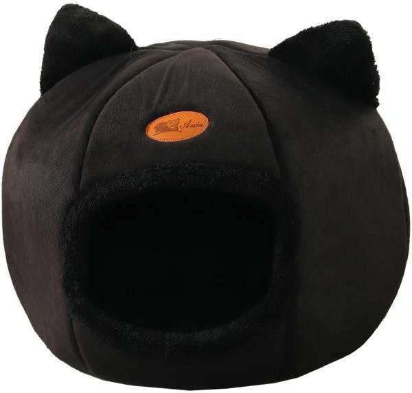 Gemütliches Katzenbett Höhlennest von Pet Products My in Schwarz, B/T/H: 36 x 36 x 36 cm - Bild 1