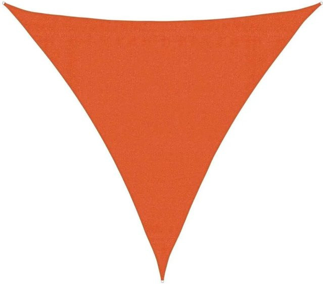 Furnicato Sonnensegel Dreieckig Orange aus HDPE mit 160 g/m² - Bild 1