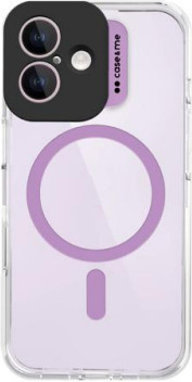 MagColor Case transparente Hülle für Apple iPhone 16 mit MagSafe-Kompatibilität in Rosa - Bild 1