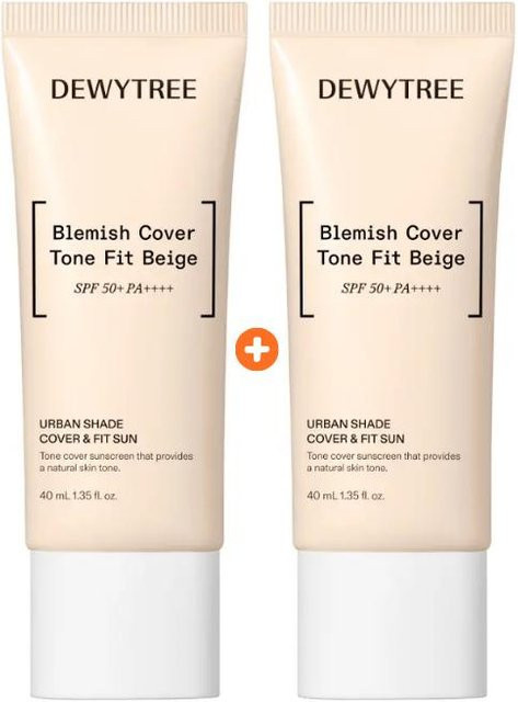 DEWYTREE Urban Shade Cover & Fit Sun SPF50+, 2x 40 ml, White - Bild 1