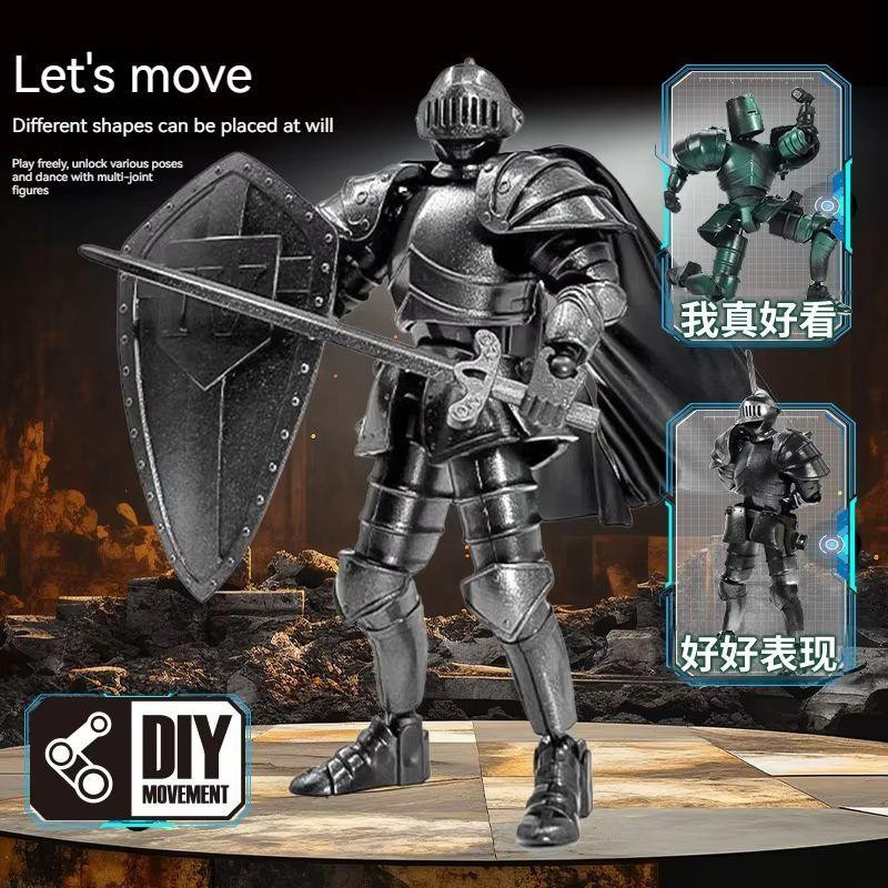 Yiran toy 1 Ritterrüstung Actionfigur Gelenkige Puppe Retro - Bild 4