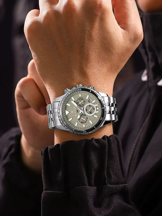 REWARD Chronograph, Edelstahl, Silber, Herren - Bild 6