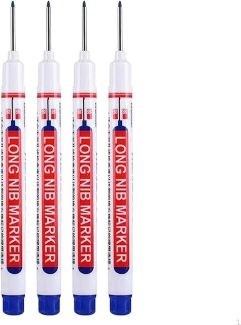 Dewdroop Tieflochmarker Set mit 16 Stück Langspitzen-Markierstiften in Blau und Weiß - Bild 1