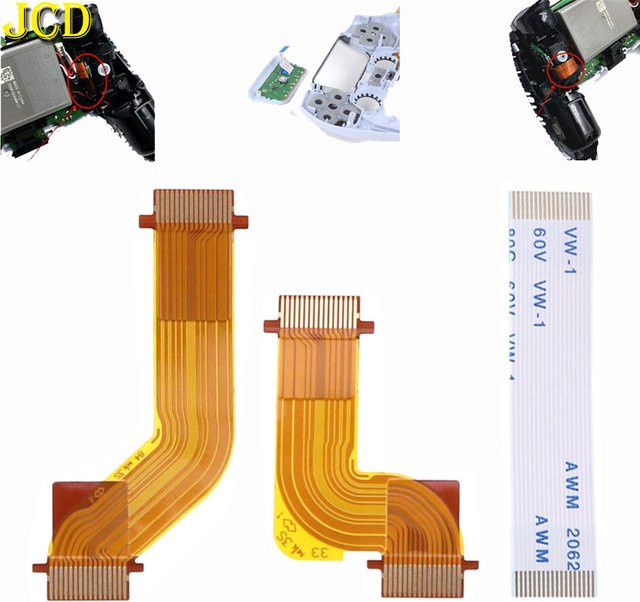 JCD Flexibles Verbindungskabel für PS5 Dualsense Controller, Ersatz-Flexkabel für R1 R2 L1 L2 Tasten und Motoren, Farbe: Orange - Bild 1