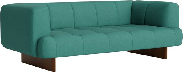 HAY Quilton Lift 2 Sitzer Sofa mit gestepptem Stoffbezug B/T/H: 214 x 109 x 72 cm - Bild 1