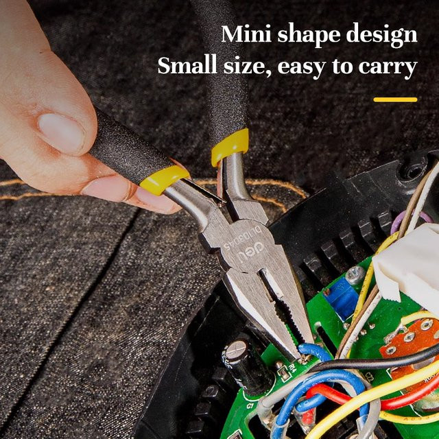 Deli Mini-Schrägmund-Zange 4,5 Zoll handgefertigt für DIY-Schmuck und Heim-Hardware - Bild 1