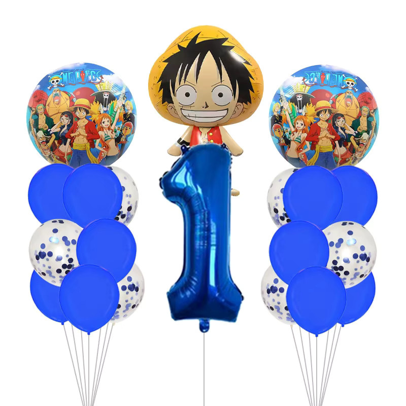Bandai One Piece Folienballon Stern-Design mit Luffy und Zoro in Mehrfarbig für deine Partydekoration - Bild 2