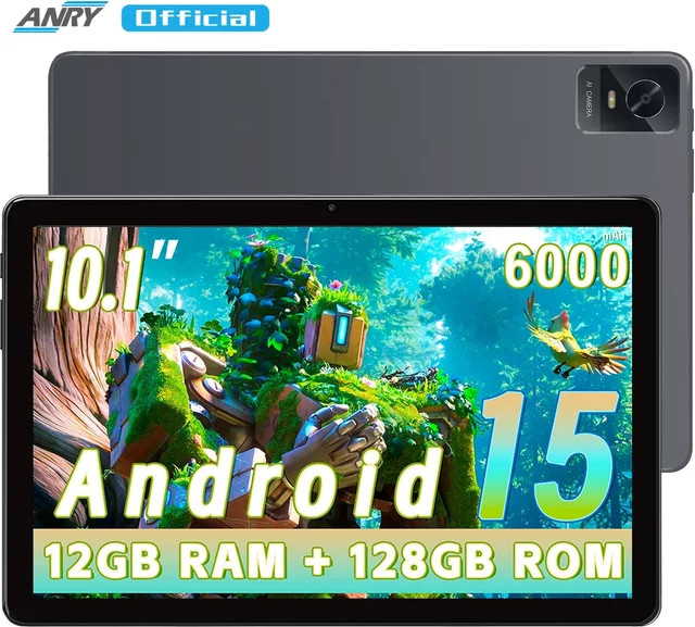 Paitanry Android 15 Tablet mit 10,1 Zoll Display, 12 GB RAM, 128 GB Speicher, Octa-Core Prozessor und 6000-mAh-Akku - Bild 1