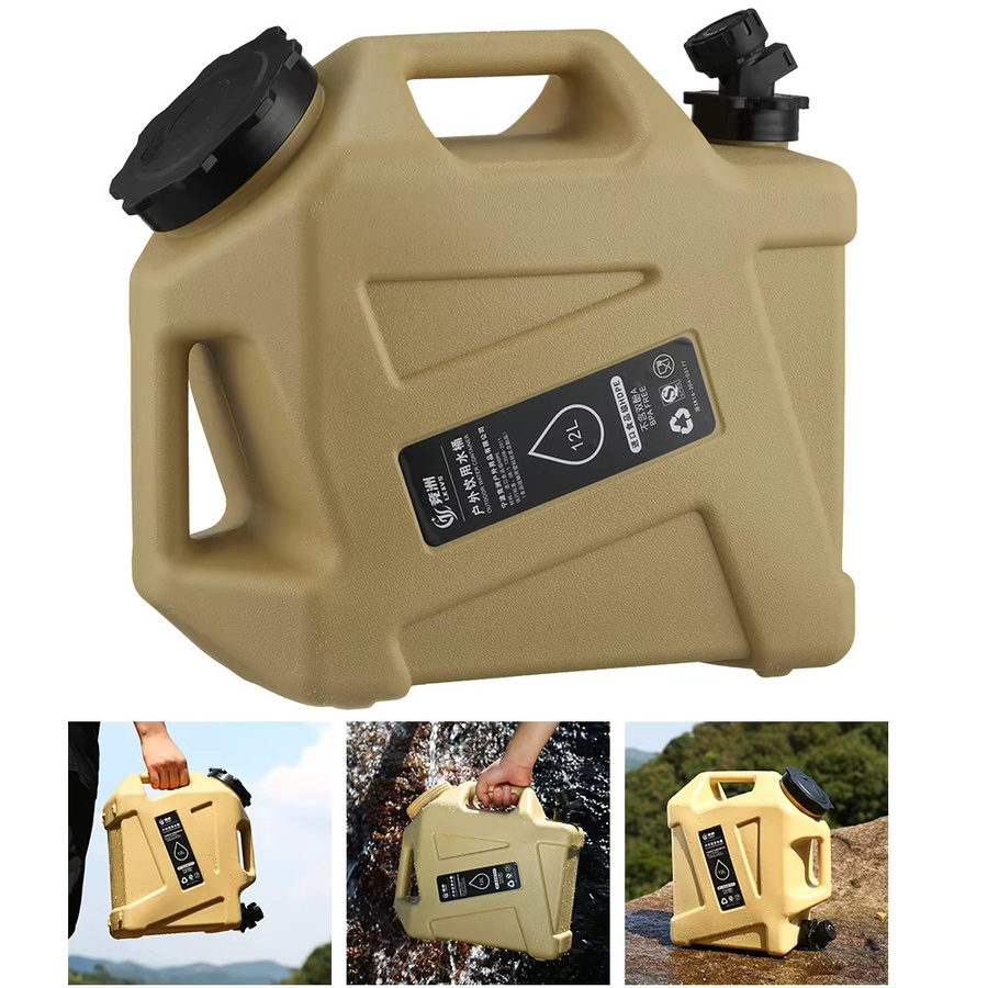 APWIKOGER Camping-Wassereimer mit Wasserhahn, tragbarer Outdoor-Wasserbehälter, 12 l - Bild 4
