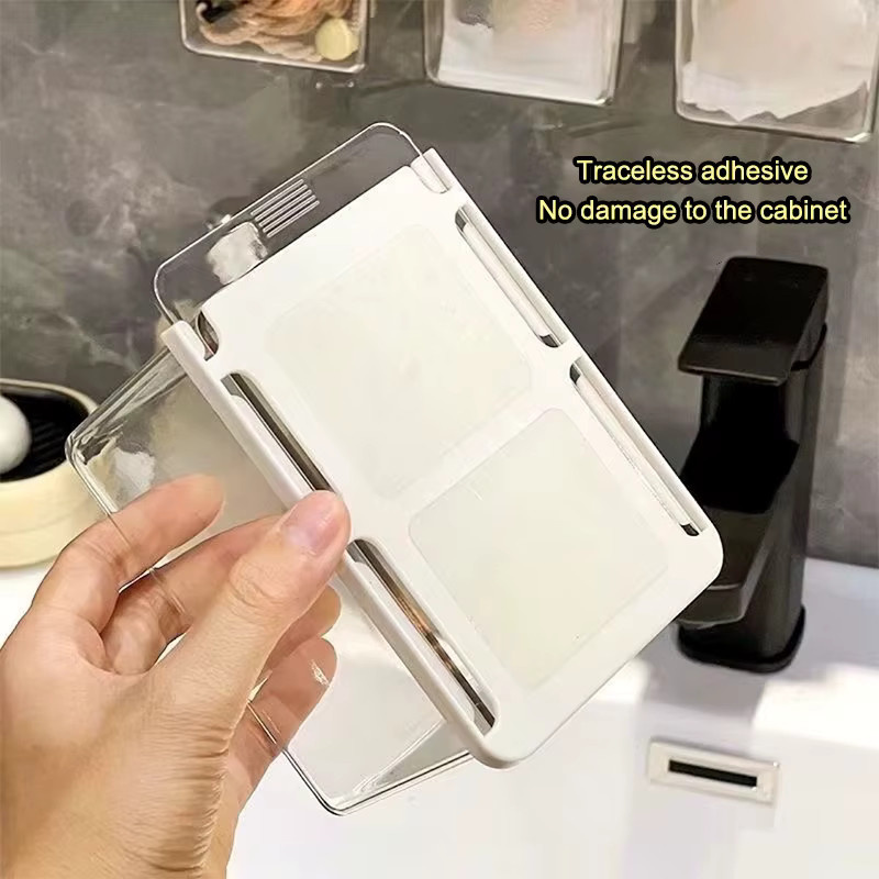 JETTING Aufbewahrungsbox aus Acryl, transparent, ausziehbares Schubladen-Design für das Badezimmer zur Aufbewahrung von Make-up und Wattepads - Bild 2