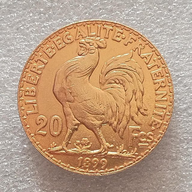 Sweet Story Gedenkmünze Frankreich 20 Franc, Messing vergoldet - Bild 1
